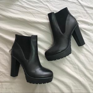 Black boot heels